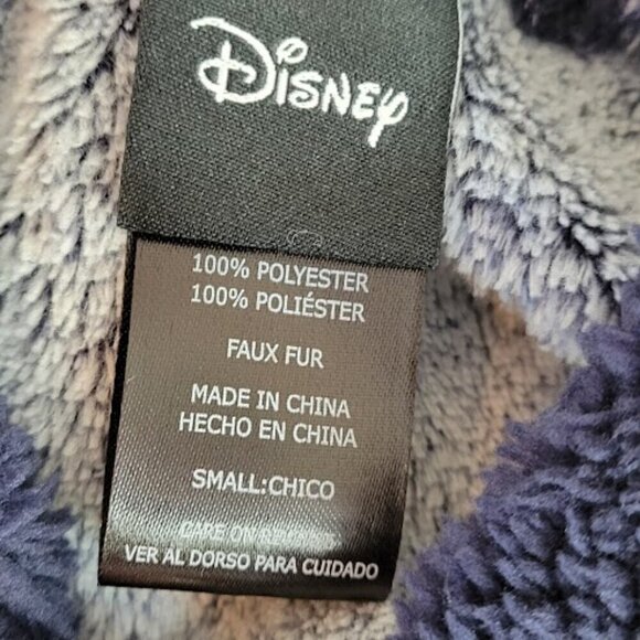 Disney Mickey Mouse Lounge Hoodie Fleece Sweatshirt Robe Blue Size Small - Picture 12 of 14